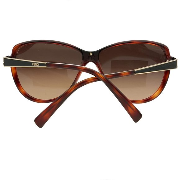 FENDI Havana Brown Tortoiseshell Gold Sunglasses NWOT main image 5